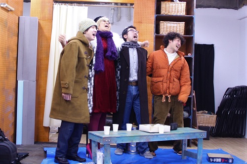 写真左から：高倉直人、岩男海史、中西良介、永田涼